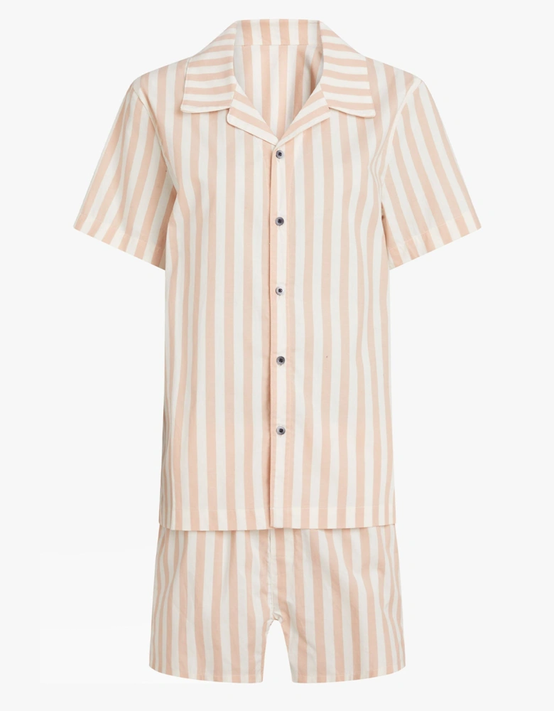 S/S SHORT SET FRN Womens Pyjamas Chambray Stripe/Ash Rose