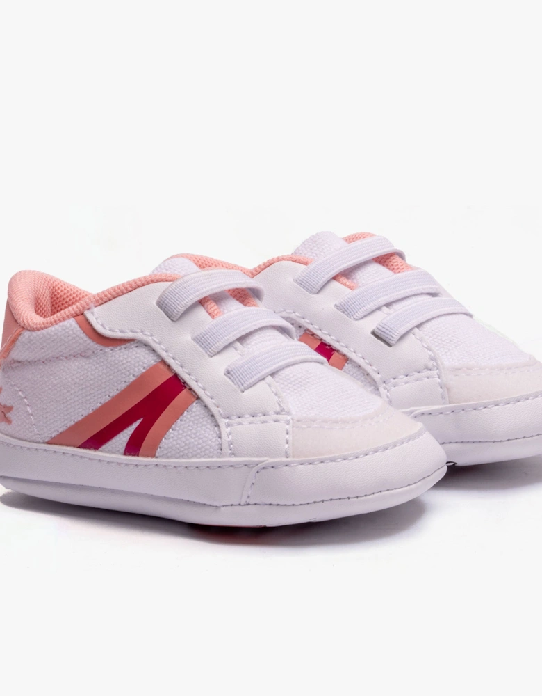 L004 CRIB Unisex Kids Casual White/Pink