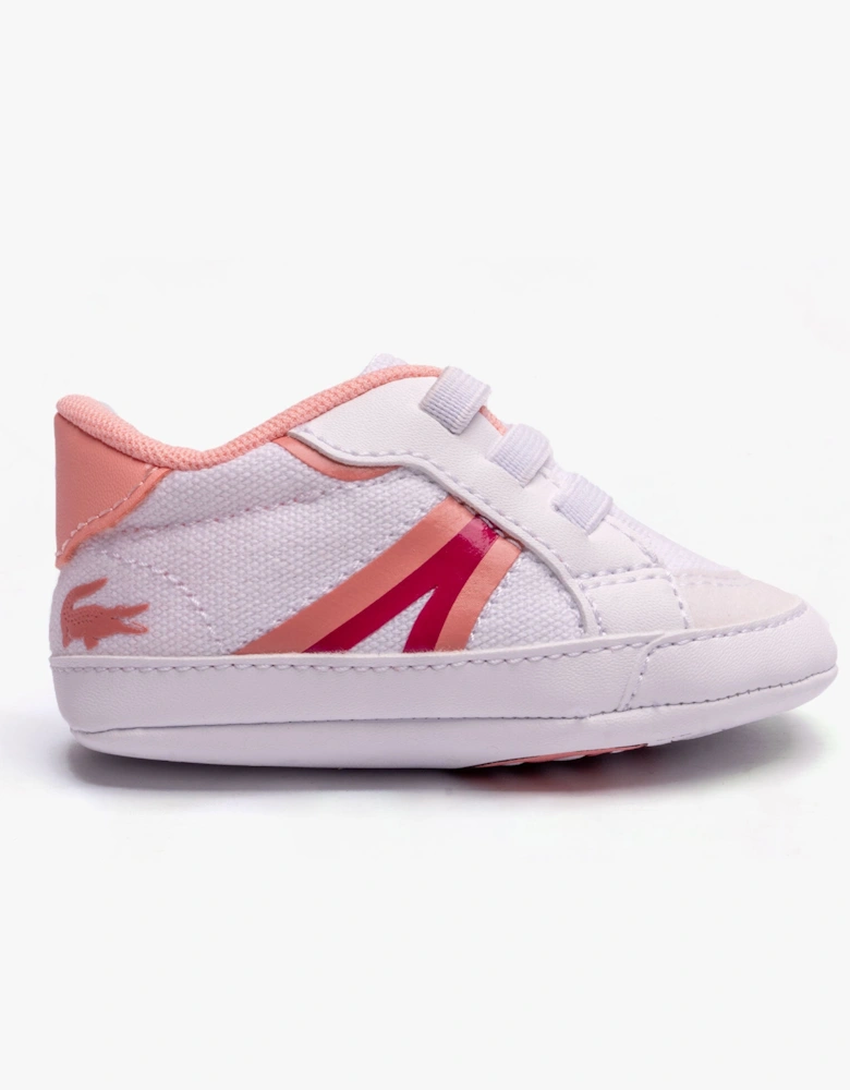 L004 CRIB Unisex Kids Casual White/Pink