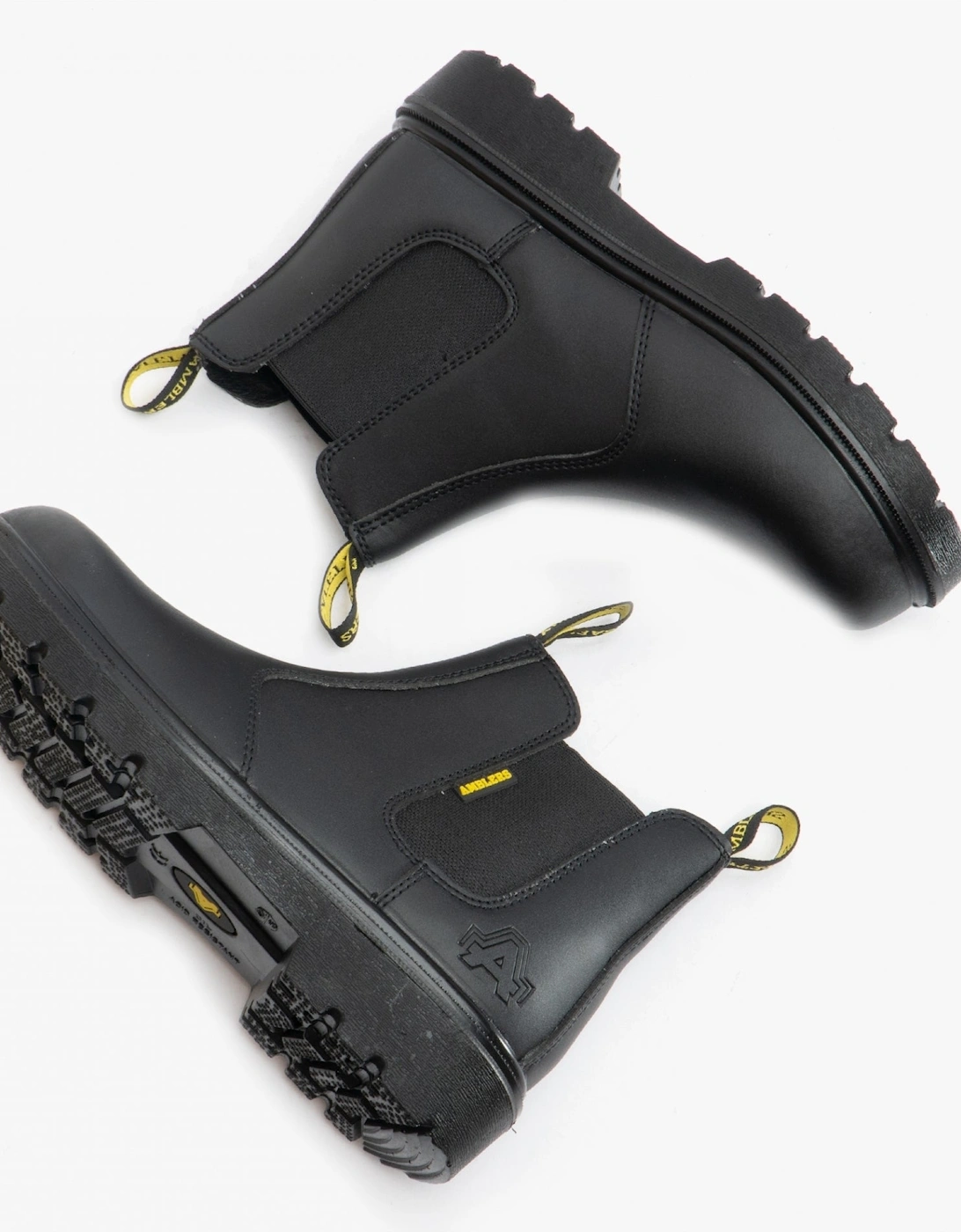 Amblers Safety FS116 Unisex Leather Chelsea Safety Boots Black