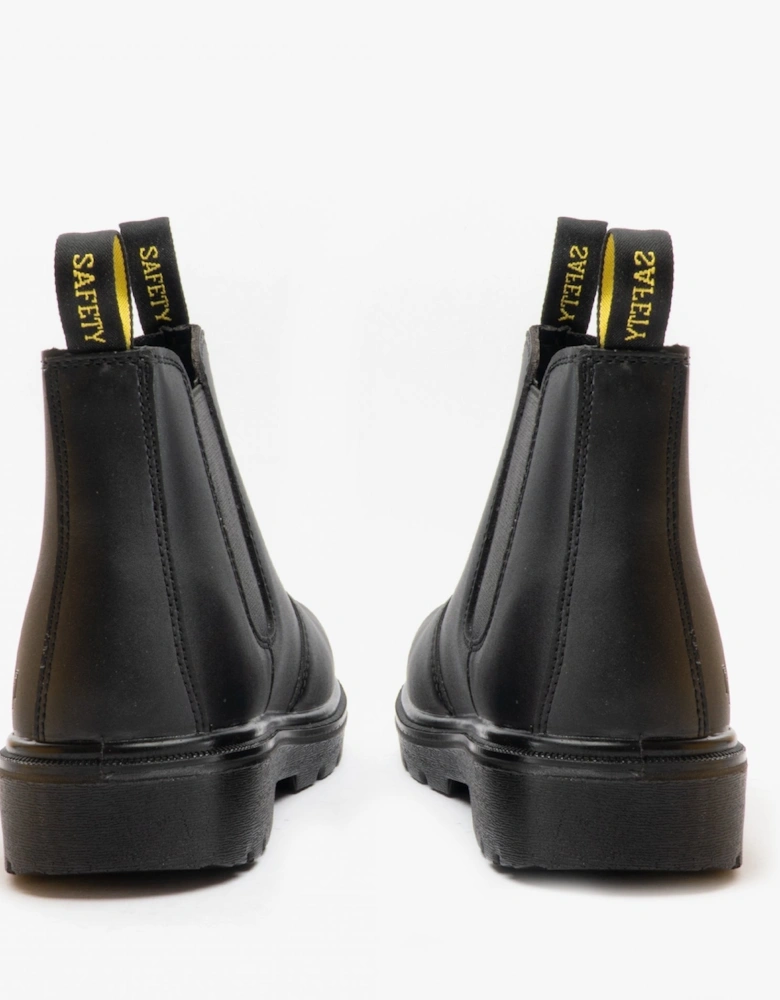 Amblers Safety FS116 Unisex Leather Chelsea Safety Boots Black