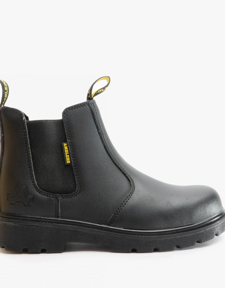 Amblers Safety FS116 Unisex Leather Chelsea Safety Boots Black