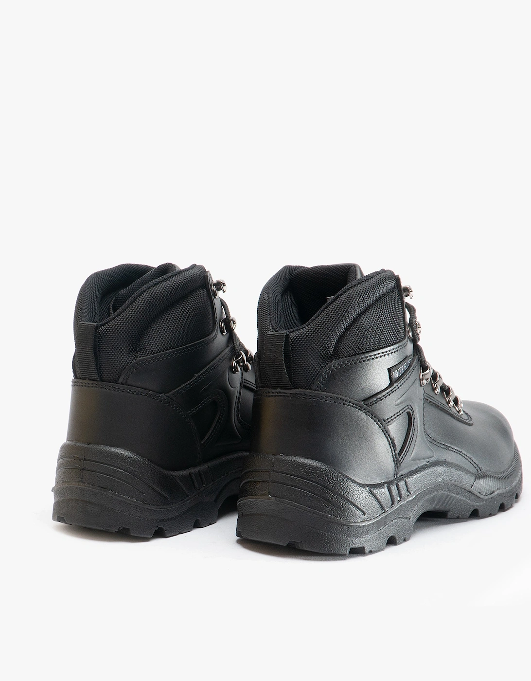 FS218 Unisex Leather Safety Boots Black