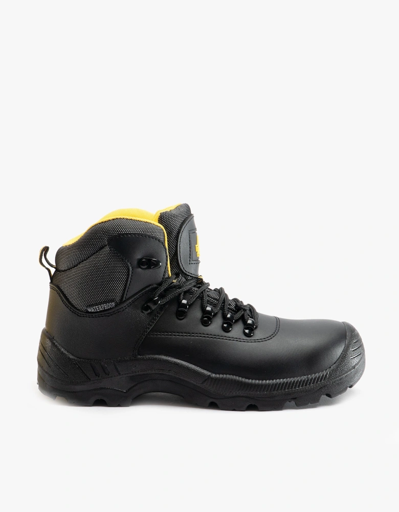 FS220 Unisex Leather Safety Boots Black