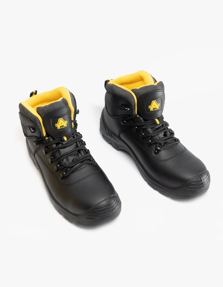 FS220 Unisex Leather Safety Boots Black