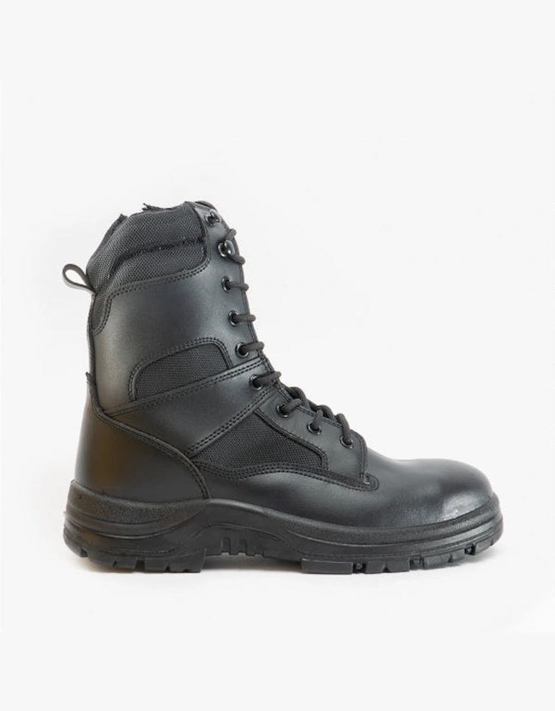 FS008 Unisex Hi-Leg Safety Boots Black