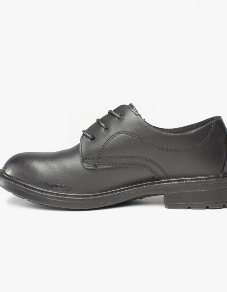 FS62 Mens Leather Safety Shoes Black