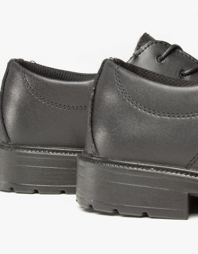 FS62 Mens Leather Safety Shoes Black