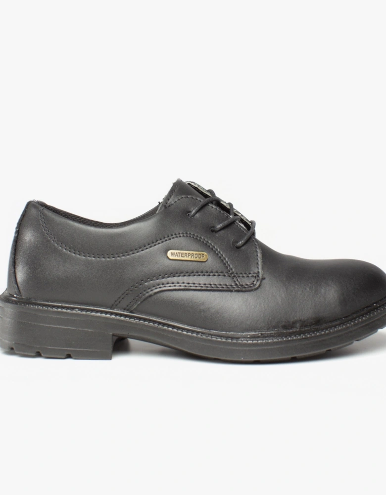 FS62 Mens Leather Safety Shoes Black