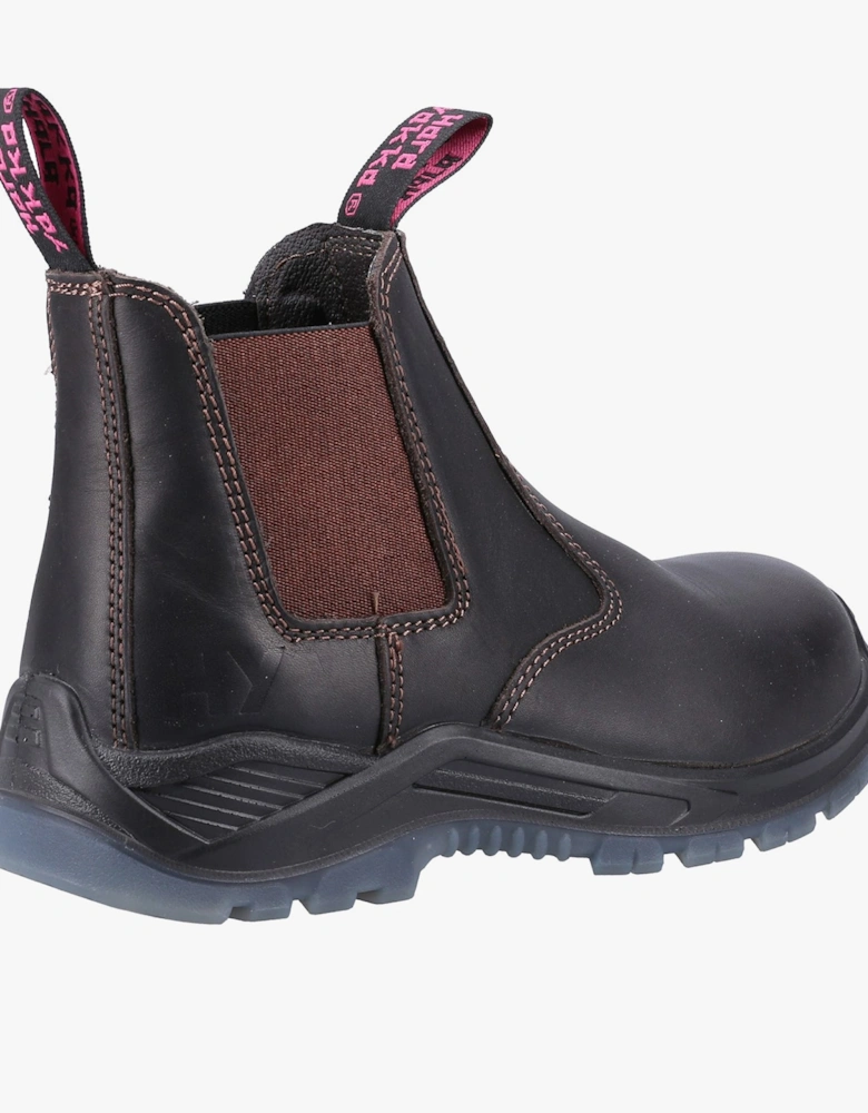 BANJO Womens Safety Boots Brown