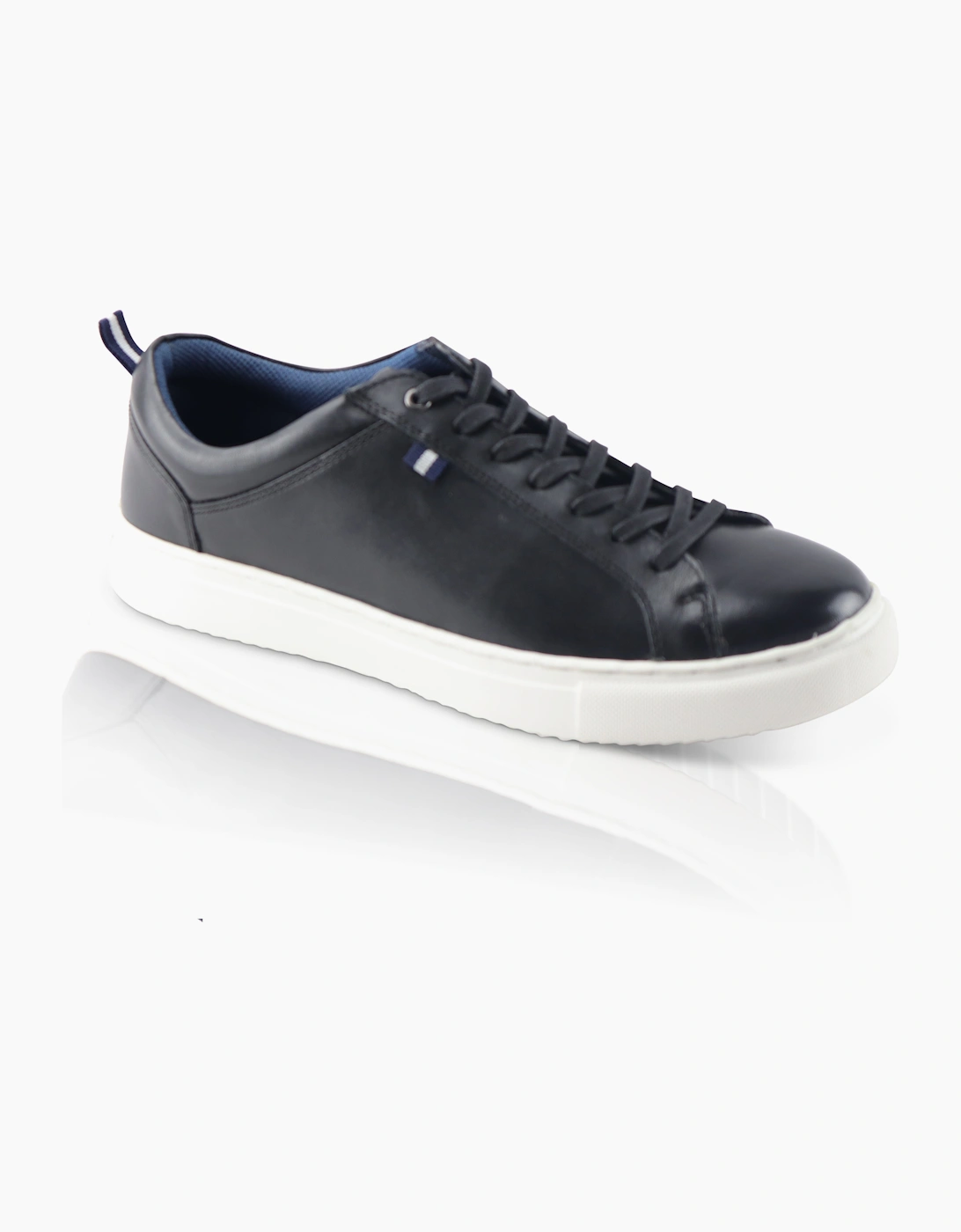 Men's Silver Street London HOLDEN Mens Trainers Black - Size: 7