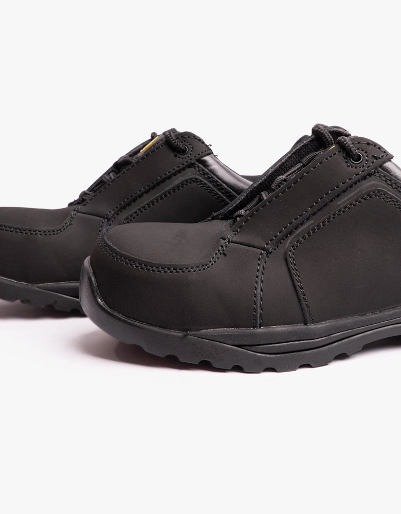 FS59C Womens Leather Safety Trainers Black