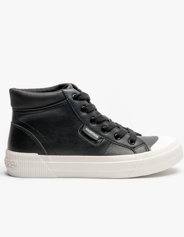 CHEERY HI Womens High Top Trainers Black