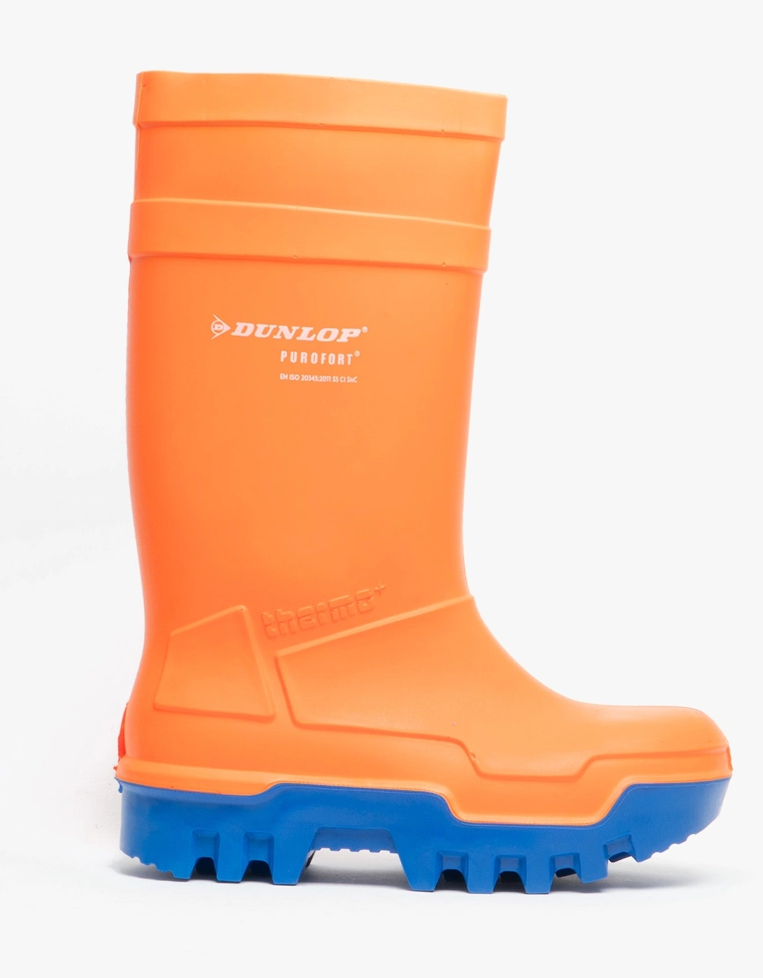 Dunlop PUROFORT THERMO+ Unisex Waterproof Insulated Safety Wellingtons Orange