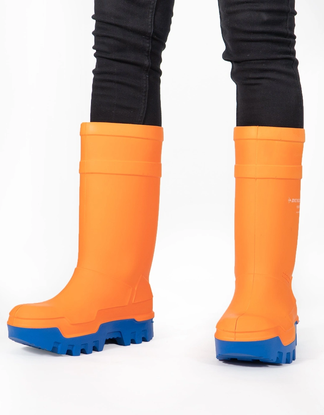 Dunlop PUROFORT THERMO+ Unisex Waterproof Insulated Safety Wellingtons Orange