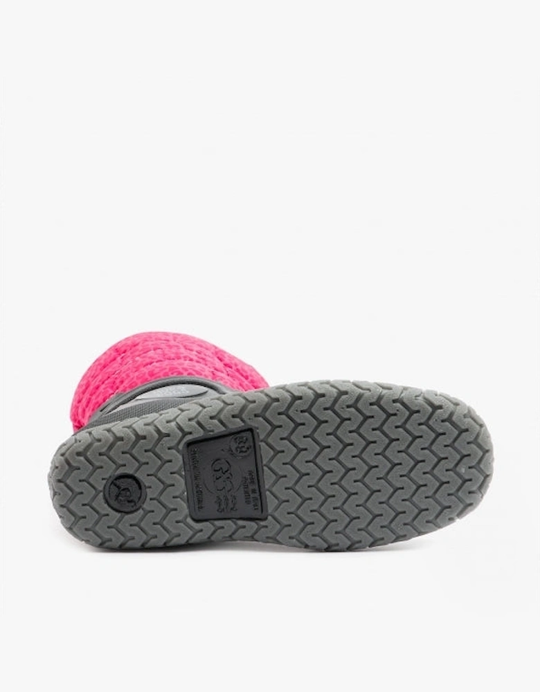 NORDIC Womens Boots Black/Pink Leopard