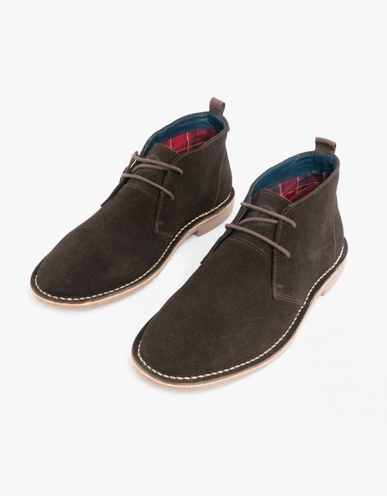 VESPA Unisex Desert Boots Dark Brown