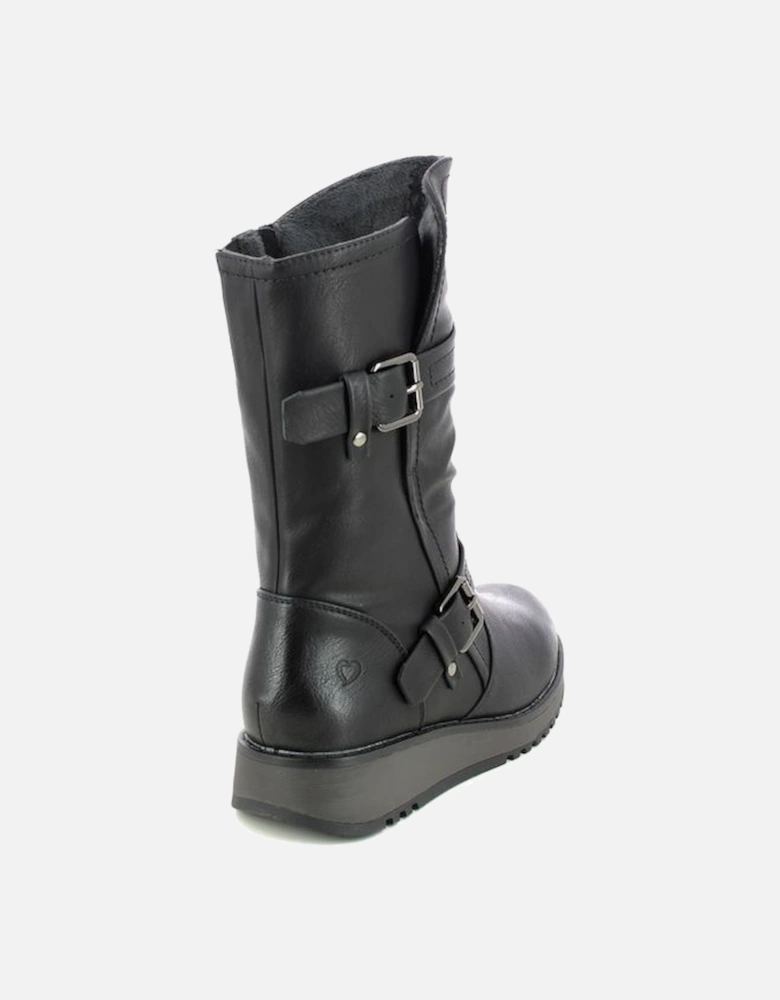 HANNAH4 Womens Mid Calf Boots Black