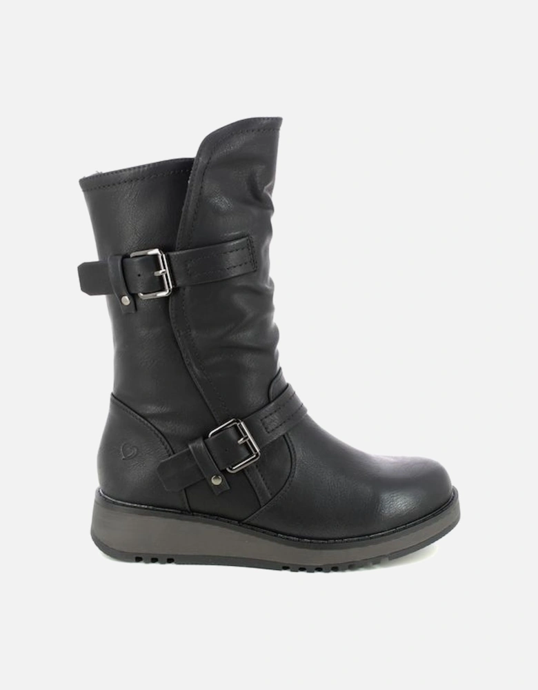 HANNAH4 Womens Mid Calf Boots Black