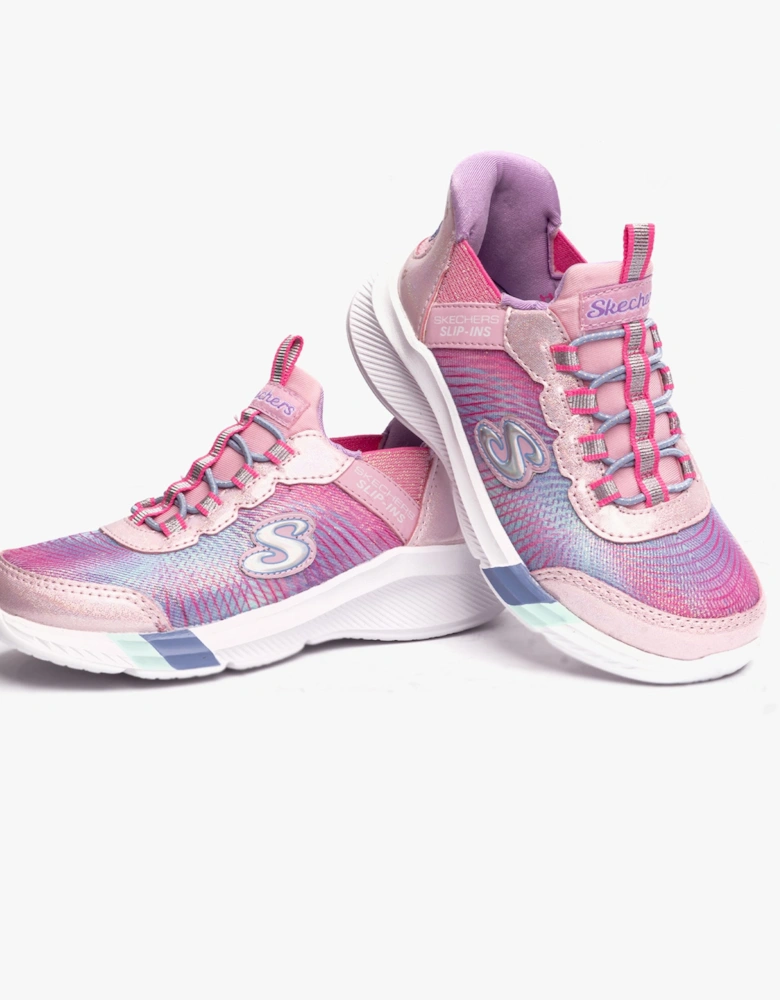 303514L/LPMT DREAMY LITES - COLORFUL PRISM Girls Sneaker Light Pink/Multi