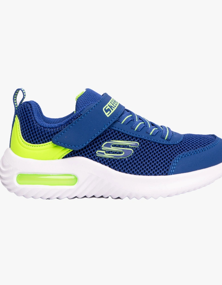 403748L/BLLM BOUNDER-TECH Boys Trainers Blue/Lime