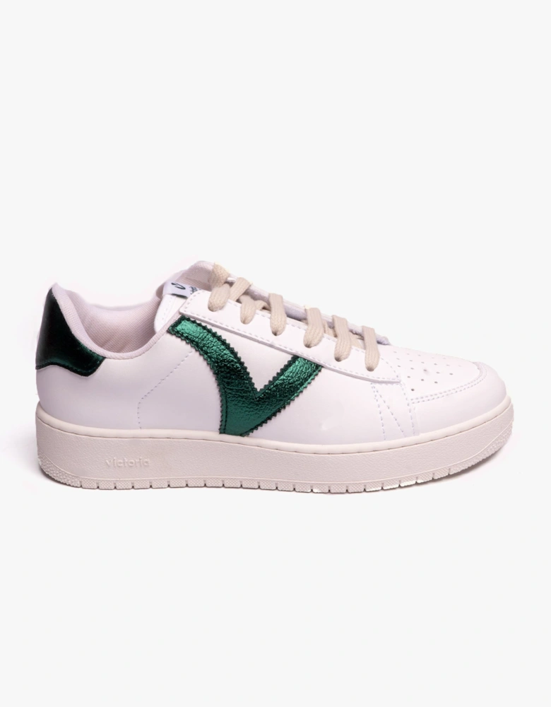 MADRID FAUX LEATHER & METAL Womens Trainers Botella