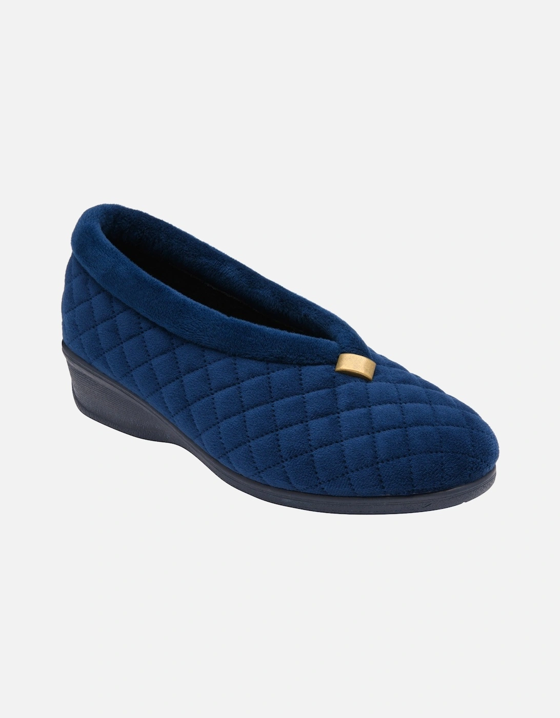 EADIE Womens Slippers Navy, 7 of 6