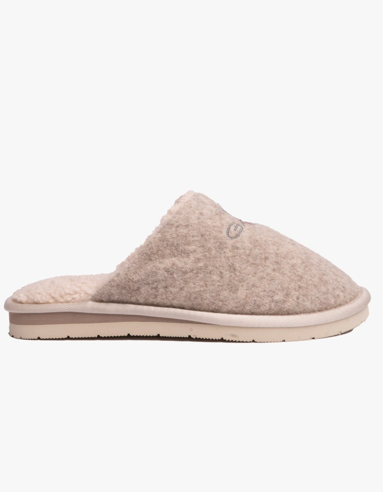 PANTOFLI Womens Mule Slippers Taupe