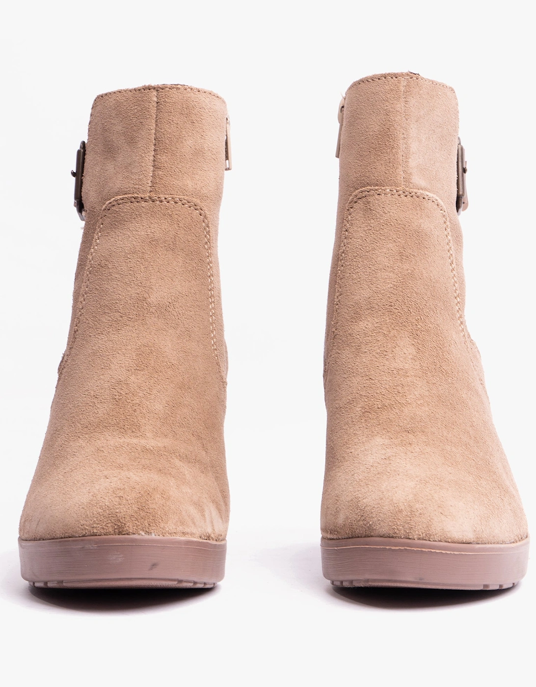 Y2252-64 Womens Ankle Boots Beige