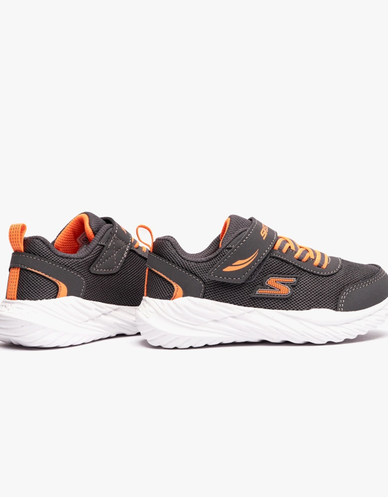 407308N/CCOR NITRO SPRINT-ROWZER Boys Sneaker Charcoal/Orange