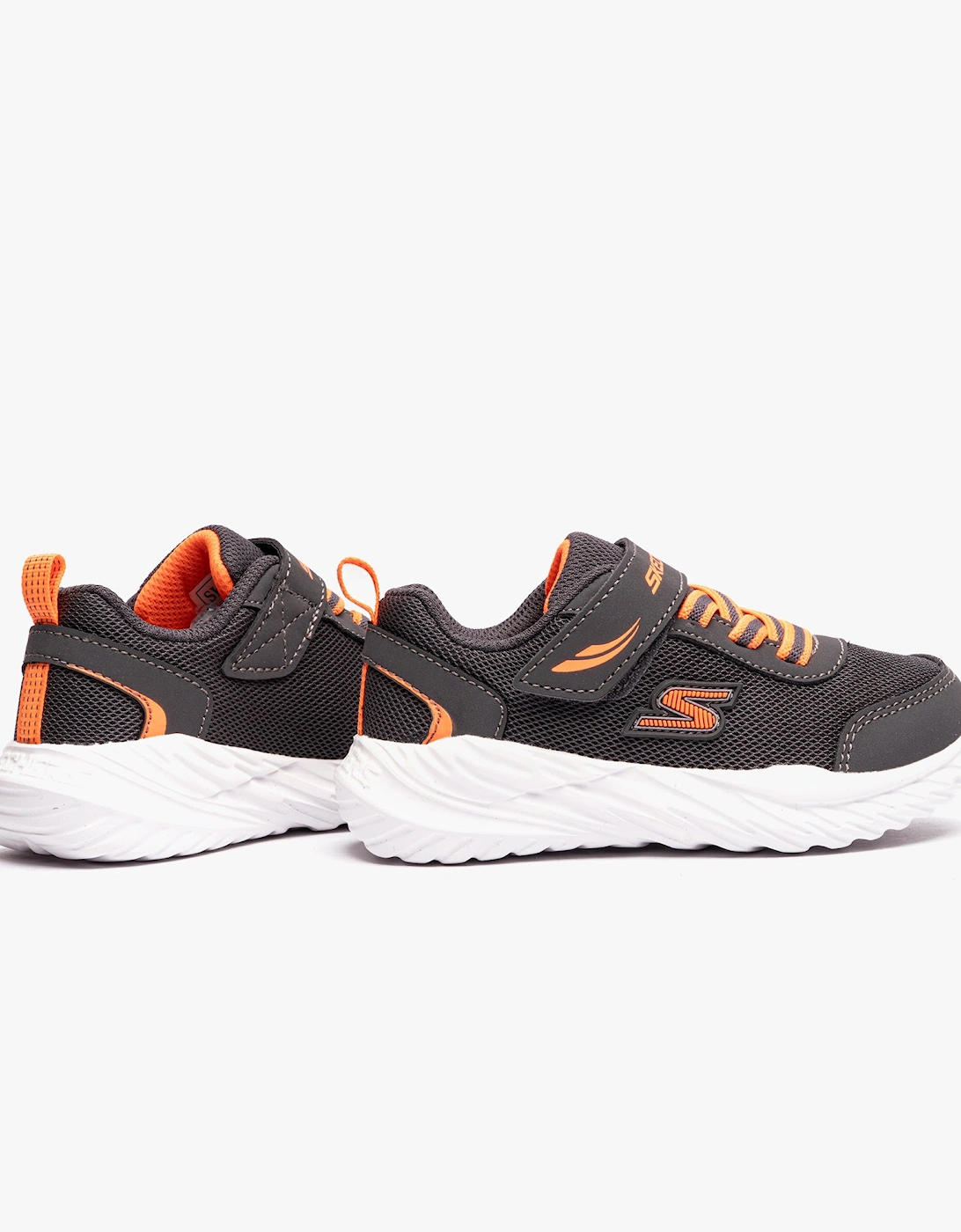 407308N/CCOR NITRO SPRINT-ROWZER Boys Sneaker Charcoal/Orange