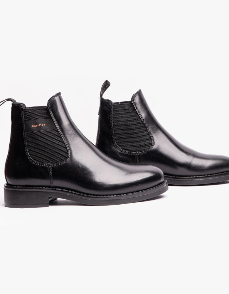 PREPDALE Mens Chelsea Boots Black