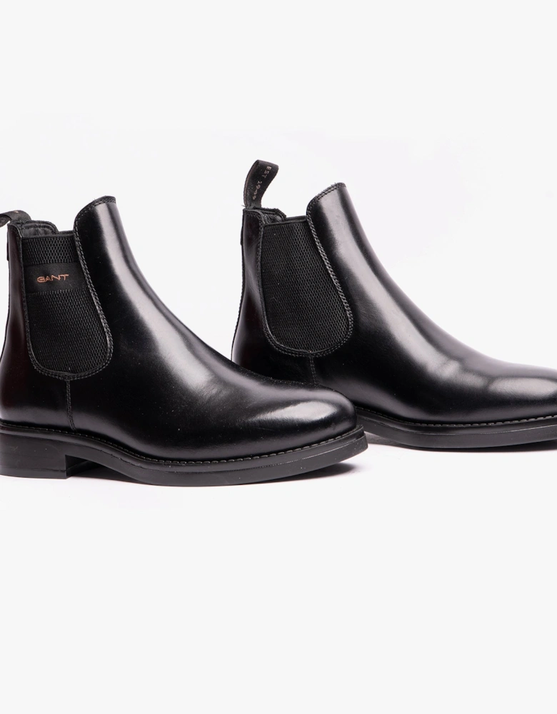 PREPDALE Mens Chelsea Boots Black