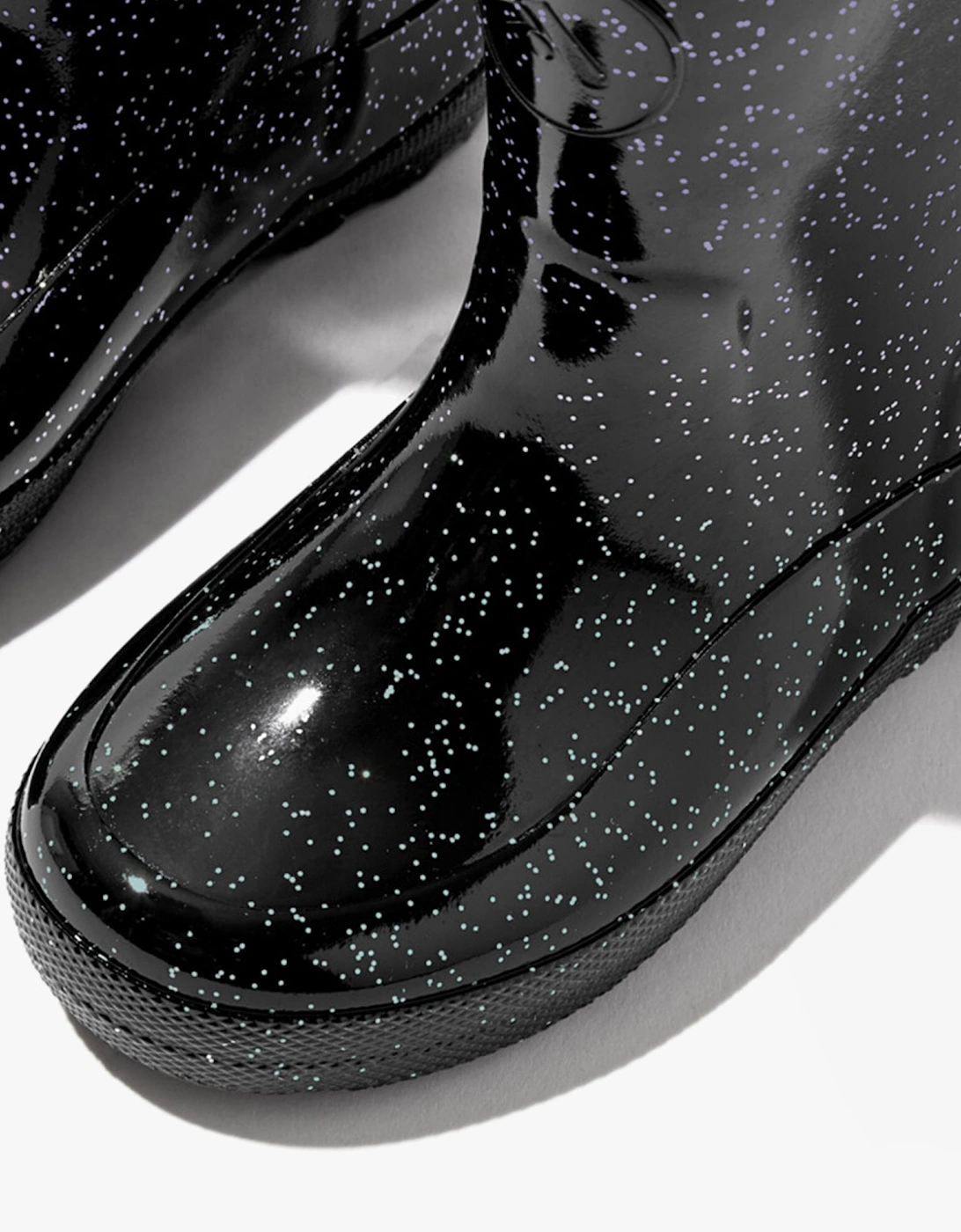 WONDERWELLY Kids Rain Boots Black Glitter