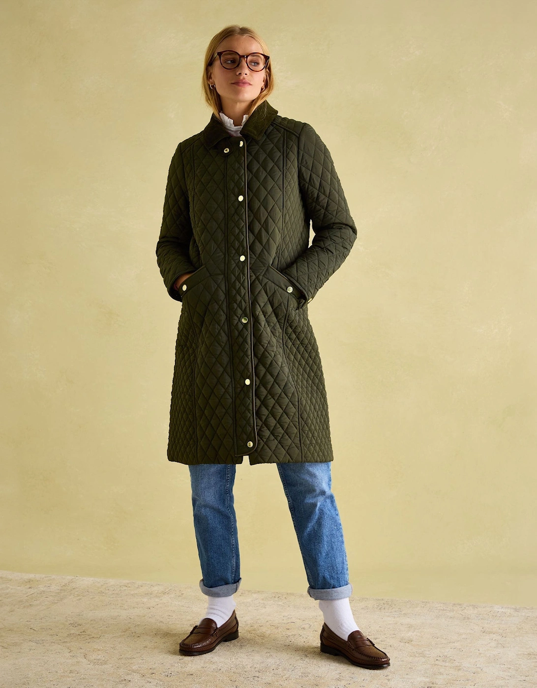 ROSEWELL LONG Womens Coat Green, 8 of 7