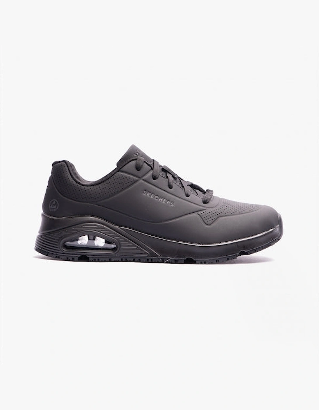 Women's Skechers Work 108021EC UNO SR Womens Occupational Trainers Black - Size: 7
