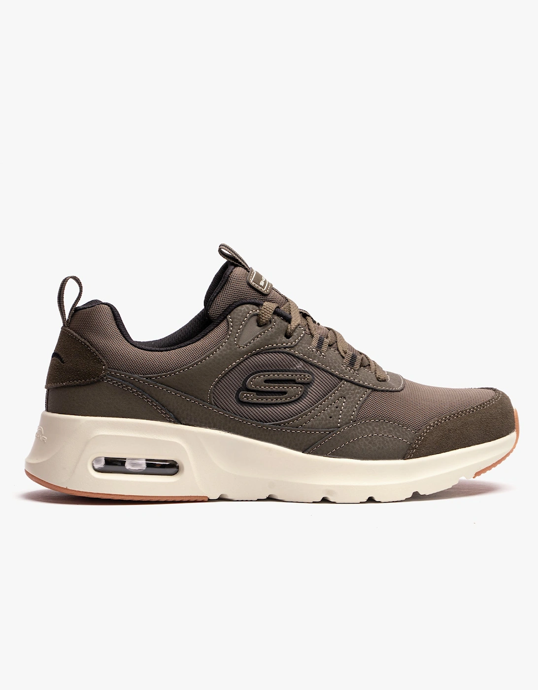 232646/OLV SKECH-AIR COURT - HOMEGROWN Mens Trainers Olive, 7 of 6