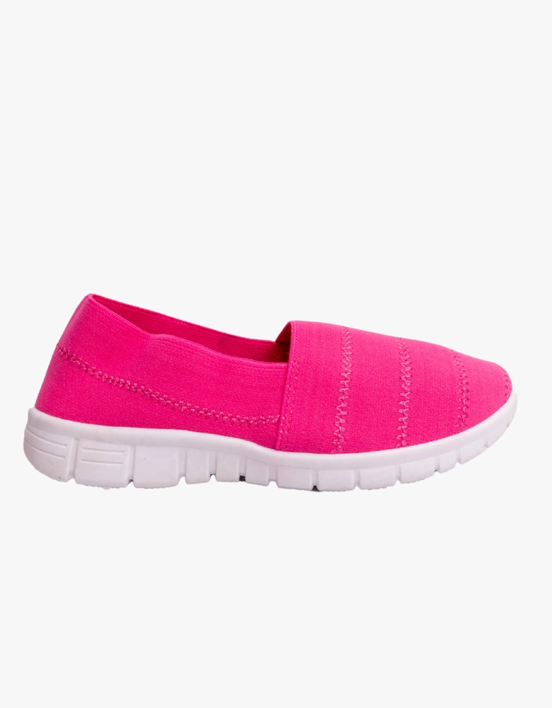 NADIA Girls Slip-On Casual Trainers Fuchsia