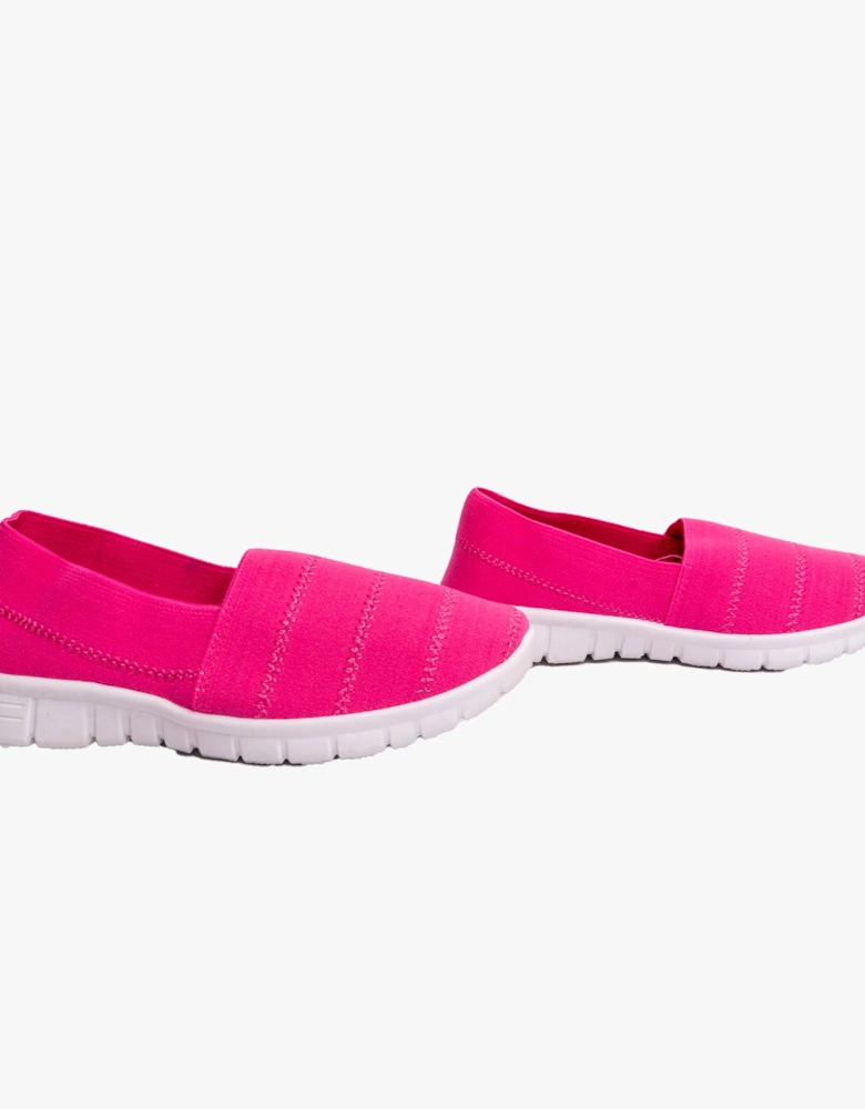 NADIA Girls Slip-On Casual Trainers Fuchsia