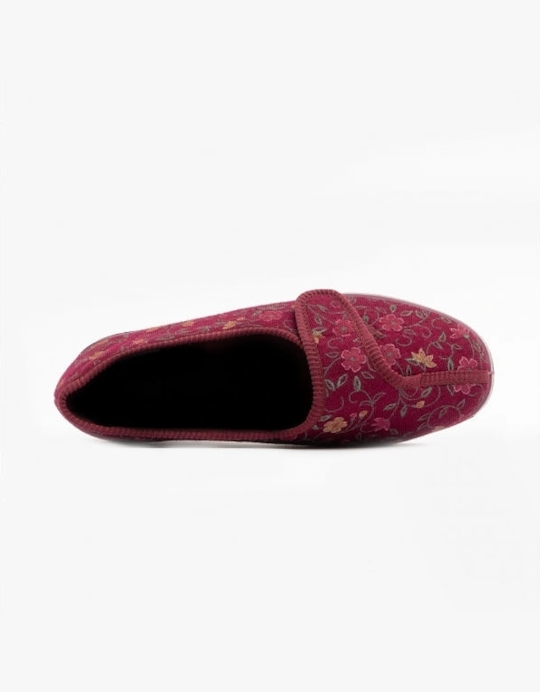 WILMA Womens Slippers Wine