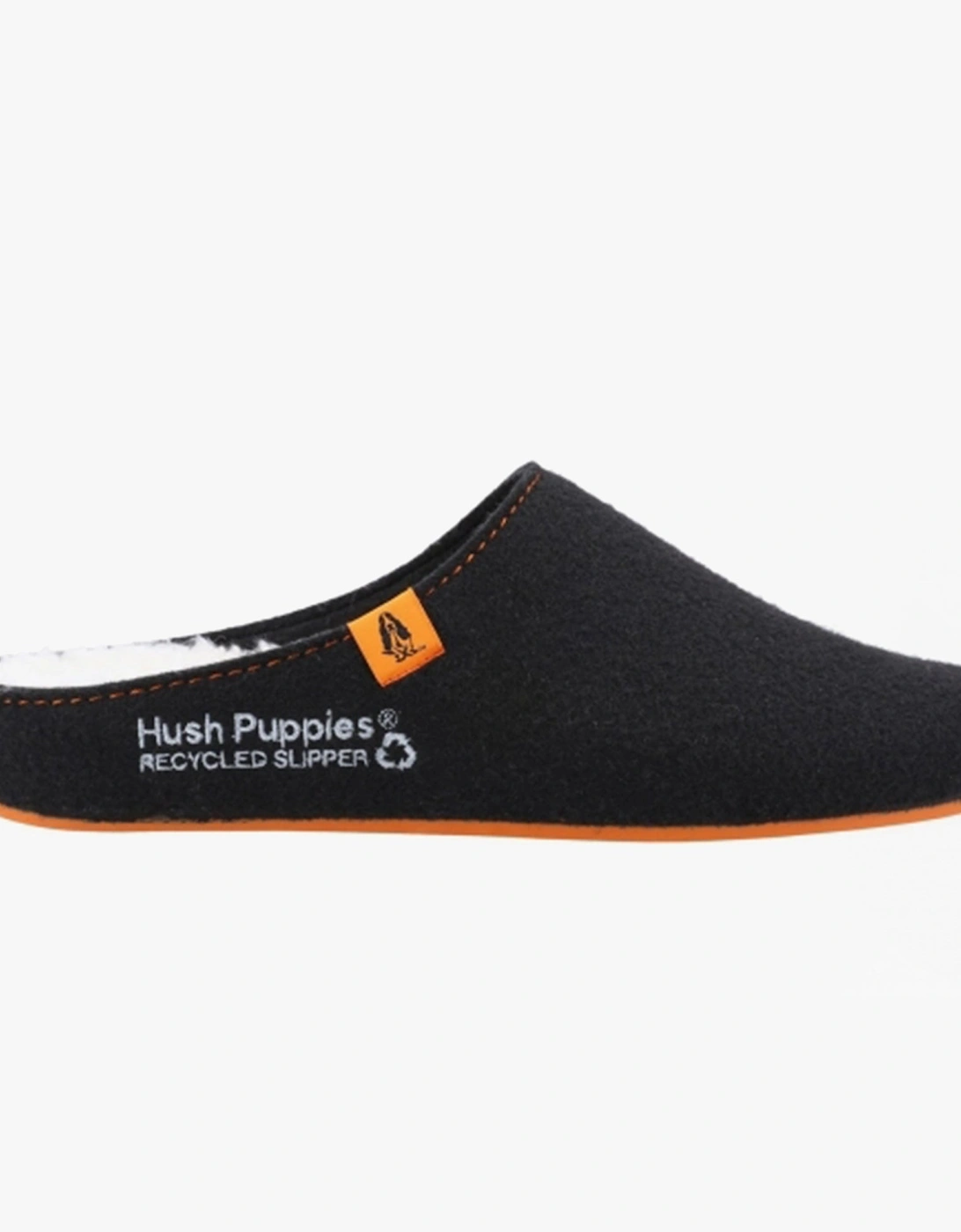 GOOD Mens Fabric RPET Felt Mule Slippers Black, 5 of 4