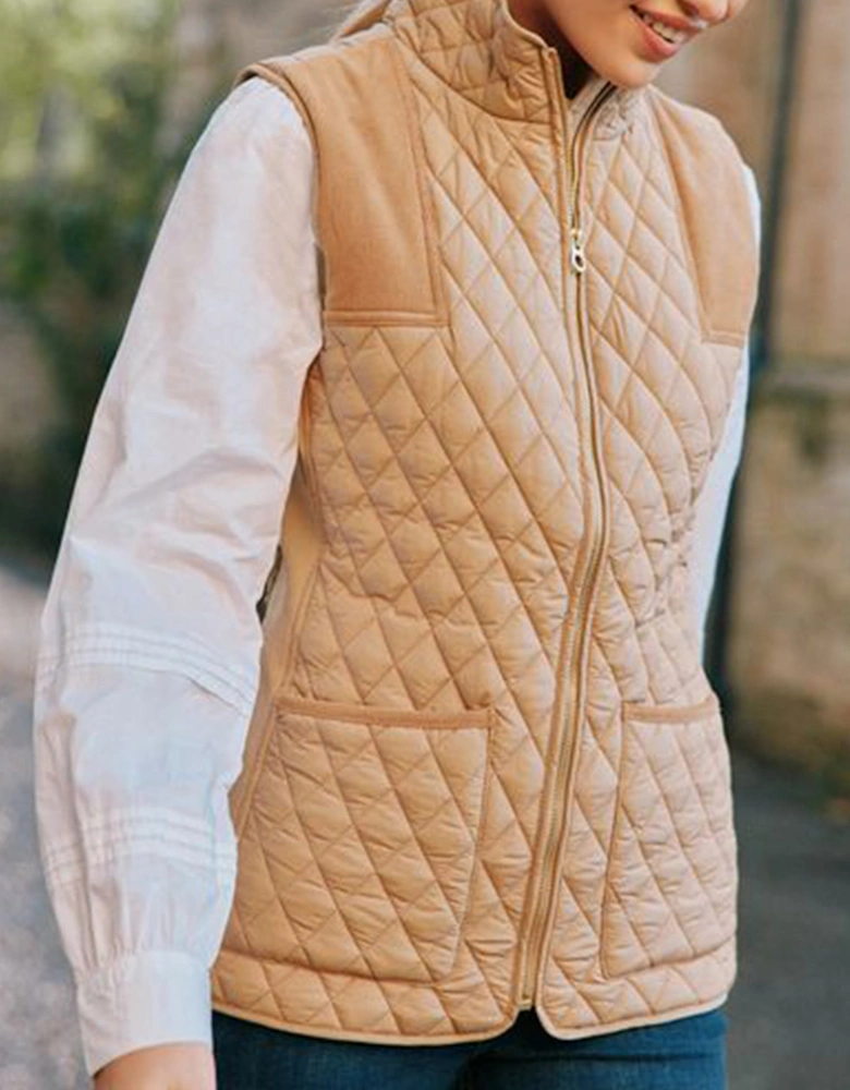 STATELY Womens Gilet Beige