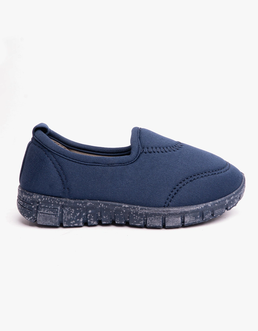 STINGRAY Unisex Infants Elasticated Slip-On Shoes Navy, 7 of 6