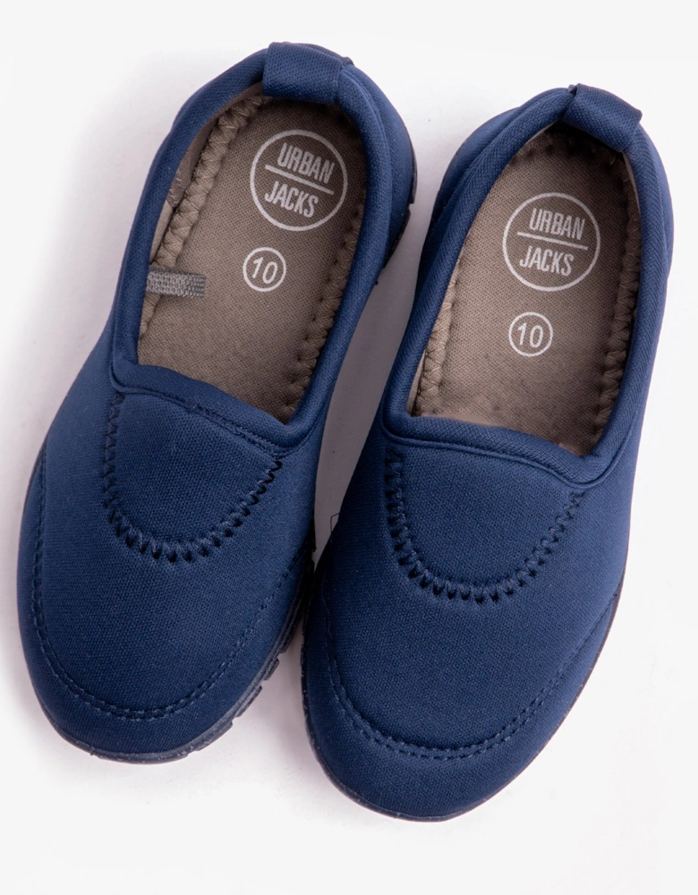 STINGRAY Unisex Infants Elasticated Slip-On Shoes Navy