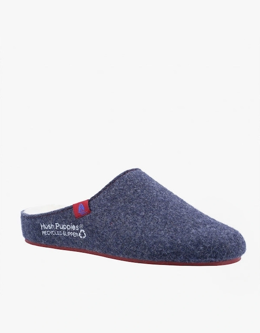 GOOD Mens Recycled Felt Mule Slippers Navy