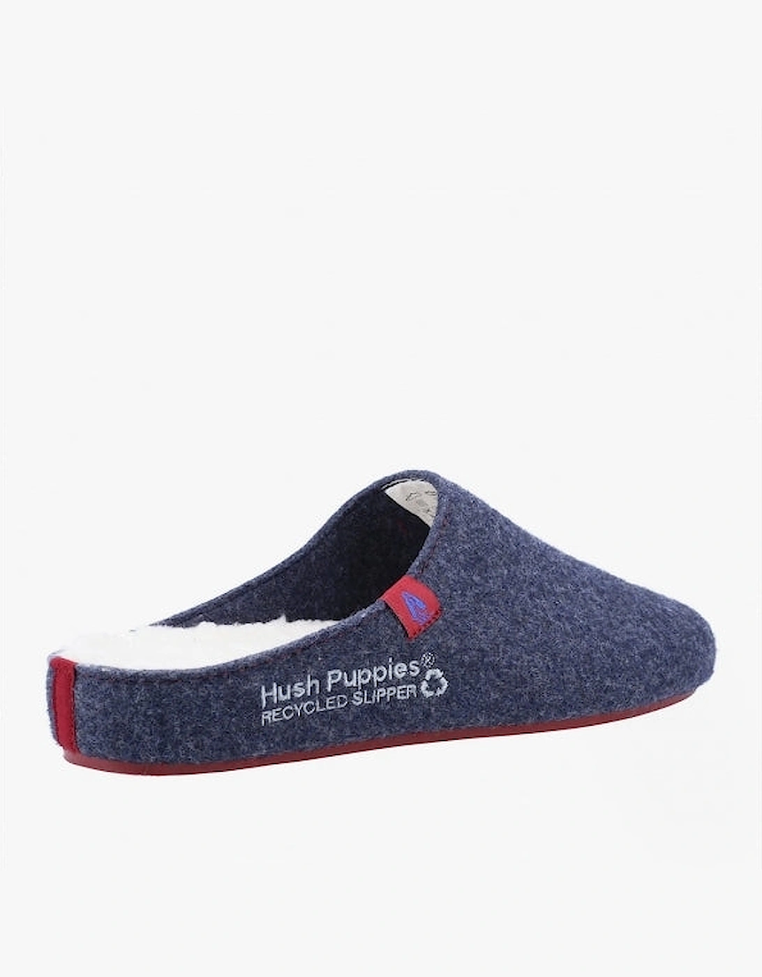 GOOD Mens Recycled Felt Mule Slippers Navy