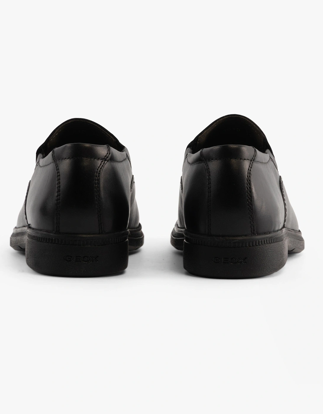 FEDERICO D Boys Leather School Shoes Black