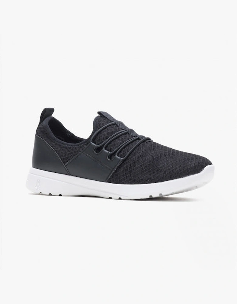 GOOD Womens Recycled Mesh Slip-On Trainers Black/White