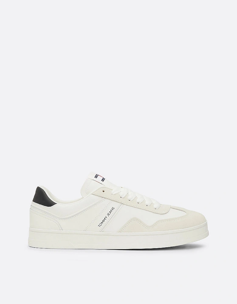 Tommy Jeans RETRO Suede Trainers Mens Ecru