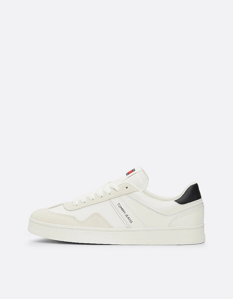 Tommy Jeans RETRO Suede Trainers Mens Ecru